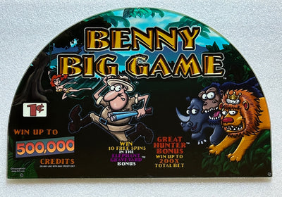 IGT Benny Big Game 17 Inch Round Top Glass - Casino Network