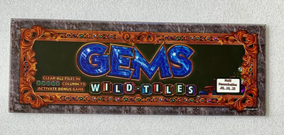 IGT Gems Wild Tiles 17 Inch Chop Top Glass - Casino Network