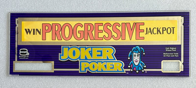 IGT Progressive Joker Poker 17 Inch Chop Top Glass - Casino Network