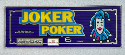 IGT Joker Poker 17 Inch Chop Top Glass - Casino Network
