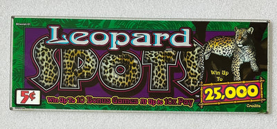 IGT Leopard Spots 17 Inch Chop Top Glass - Casino Network