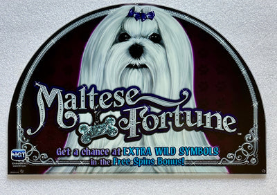 IGT Maltese Fortune 17 Inch Round Top Glass - Casino Network