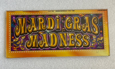 WMS Mardi Gras Madness Lower Marquee glass - Casino Network
