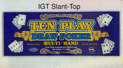 IGT Ten Play Draw Poker Slant Top Glass - Casino Network