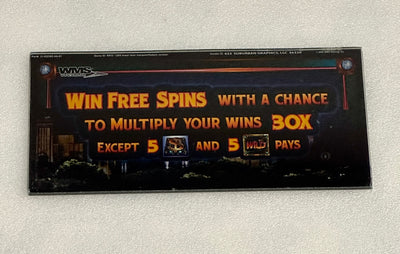 WMS Win Free Spins Lower Marquee glass - Casino Network