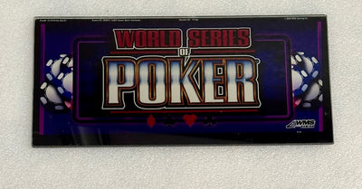 WMS World Series of Poker Lower Marquee glass - Casino Network