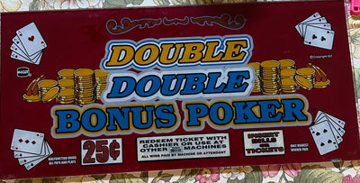 IGT Double Double Bonus Poker 19 Inch Chop Top Glass - Casino Network
