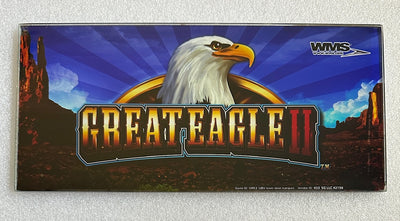 WMS Great Eagle Lower Marquee glass - Casino Network