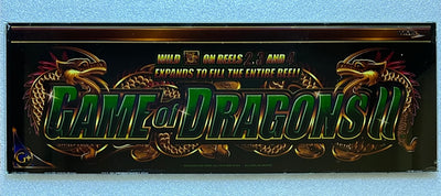 WMS Game of Dragons II Slant Top glass - Casino Network