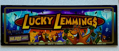 WMS Lucky Lemmings Slant Top glass - Casino Network