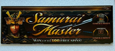 WMS Samurai Master  Slant Top glass - Casino Network